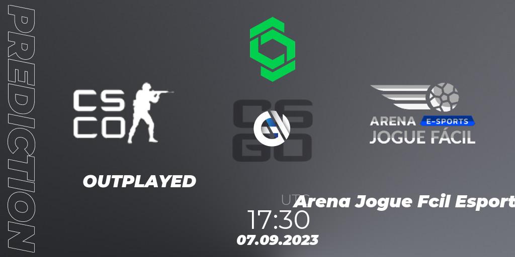 OUTPLAYED - Arena Jogue Fácil Esports: прогноз. 07.09.2023 at 17:30, Counter-Strike (CS2), CCT South America Series #11: Closed Qualifier