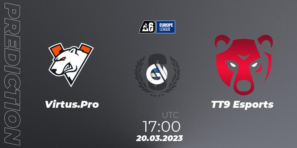 Virtus.Pro - TT9 Esports: прогноз. 20.03.23, Rainbow Six, Europe League 2023 - Stage 1