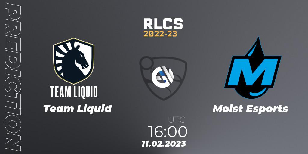 Team Liquid - Moist Esports: прогноз. 11.02.2023 at 16:00, Rocket League, RLCS 2022-23 - Winter: Europe Regional 2 - Winter Cup