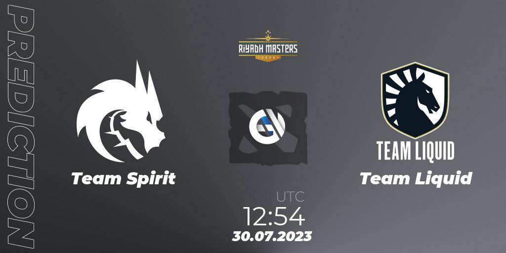 Team Spirit - Team Liquid: прогноз. 30.07.23, Dota 2, Riyadh Masters 2023
