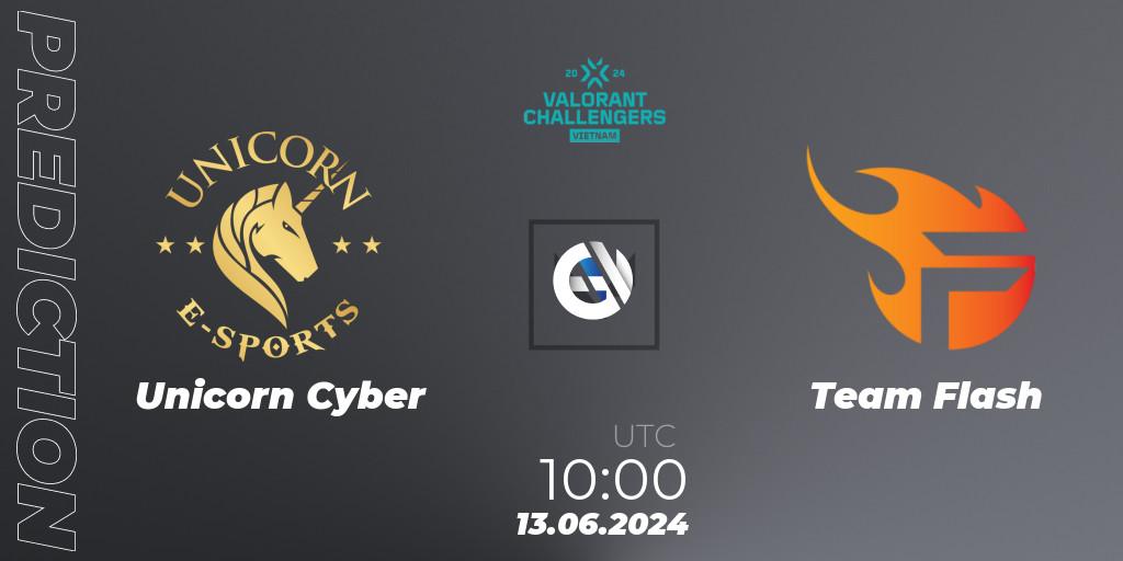 Unicorn Cyber - Team Flash: прогноз. 13.06.2024 at 10:00, VALORANT, VALORANT Challengers 2024: Vietnam Split 2