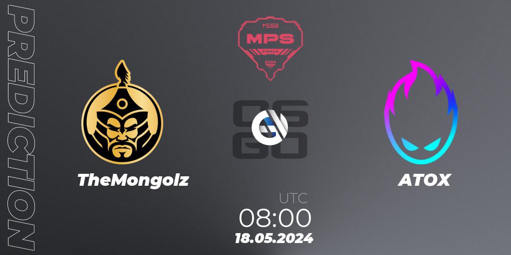 TheMongolz - ATOX: прогноз. 18.05.2024 at 08:00, Counter-Strike (CS2), MESA Pro Series: Finals 2024