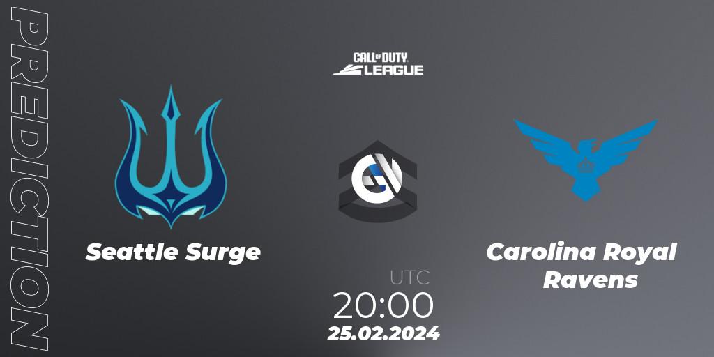 Seattle Surge - Carolina Royal Ravens: прогноз. 25.02.2024 at 20:00, Call of Duty, Call of Duty League 2024: Stage 2 Major Qualifiers