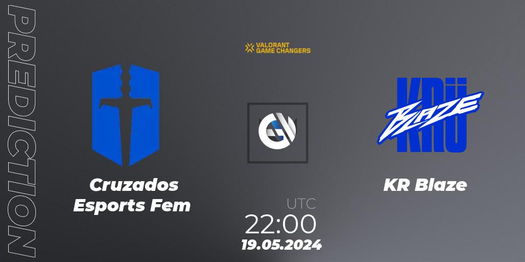  Cruzados Esports Fem - KRÜ Blaze: прогноз. 19.05.2024 at 22:00, VALORANT, VCT 2024: Game Changers LAS - Opening