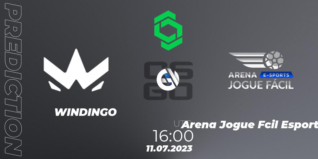WINDINGO - Arena Jogue Fácil Esports: прогноз. 11.07.2023 at 16:50, Counter-Strike (CS2), CCT South America Series #8