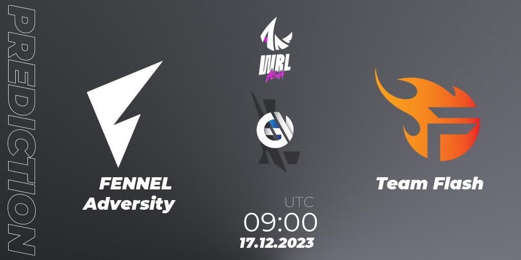 FENNEL Adversity - Team Flash: прогноз. 17.12.2023 at 09:00, Wild Rift, WRL Asia 2023 - Season 2 - Regular Season