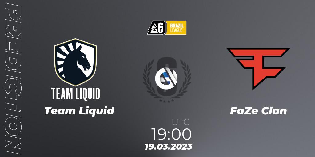 Team Liquid - FaZe Clan: прогноз. 19.03.23, Rainbow Six, Brazil League 2023 - Stage 1
