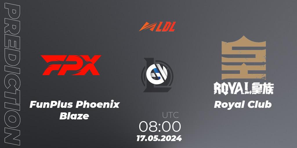FunPlus Phoenix Blaze - Royal Club: прогноз. 17.05.2024 at 08:00, LoL, LDL 2024 - Stage 2