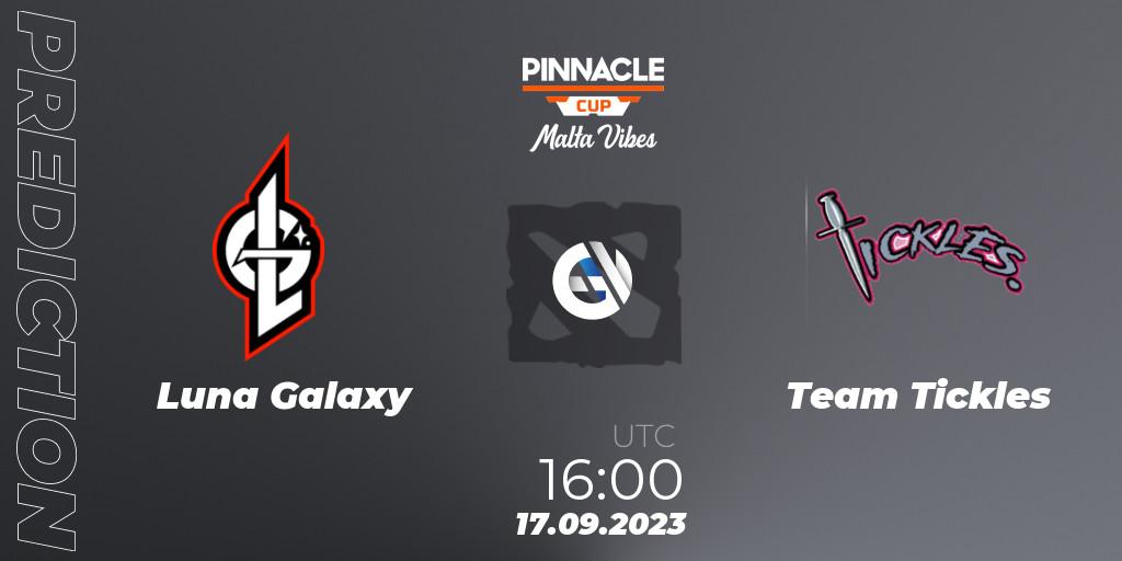 Luna Galaxy - Team Tickles: прогноз. 17.09.2023 at 15:00, Dota 2, Pinnacle Cup: Malta Vibes #3