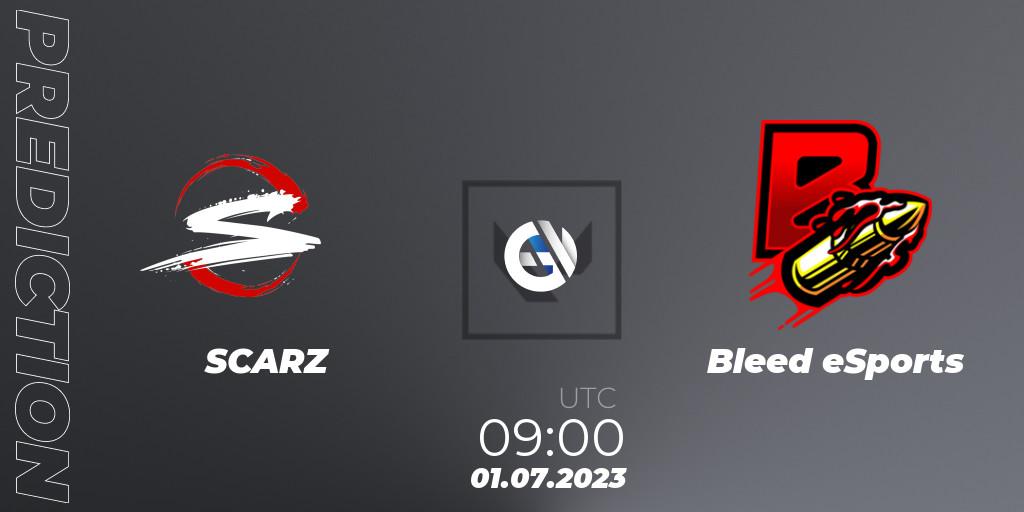 SCARZ - Bleed eSports: прогноз. 01.07.23, VALORANT, VALORANT Challengers Ascension 2023: Pacific - Group Stage