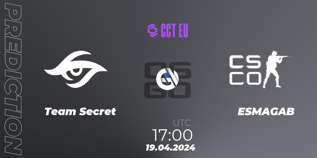 Team Secret - ESMAGAB: прогноз. 19.04.24, CS2 (CS:GO), CCT Season 2 Europe Series 1 Closed Qualifier