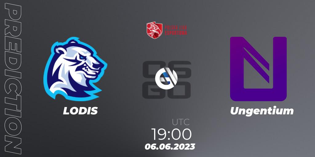 LODIS - Ungentium: прогноз. 06.06.23, CS2 (CS:GO), Polish Esports League 2023 Split 2