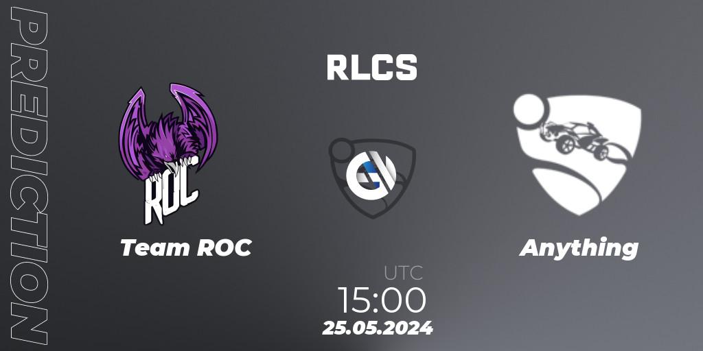 Team ROC - Anything: прогноз. 25.05.2024 at 15:00, Rocket League, RLCS 2024 - Major 2: MENA Open Qualifier 6