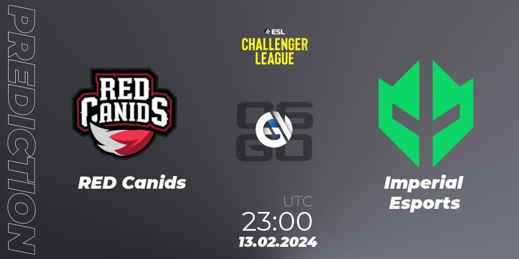 RED Canids - Imperial Esports: прогноз. 13.02.24, CS2 (CS:GO), ESL Challenger League Season 47: South America