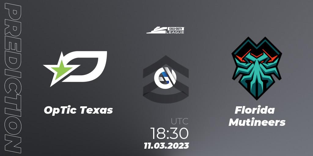 OpTic Texas - Florida Mutineers: прогноз. 11.03.2023 at 18:30, Call of Duty, Call of Duty League 2023: Stage 3 Major
