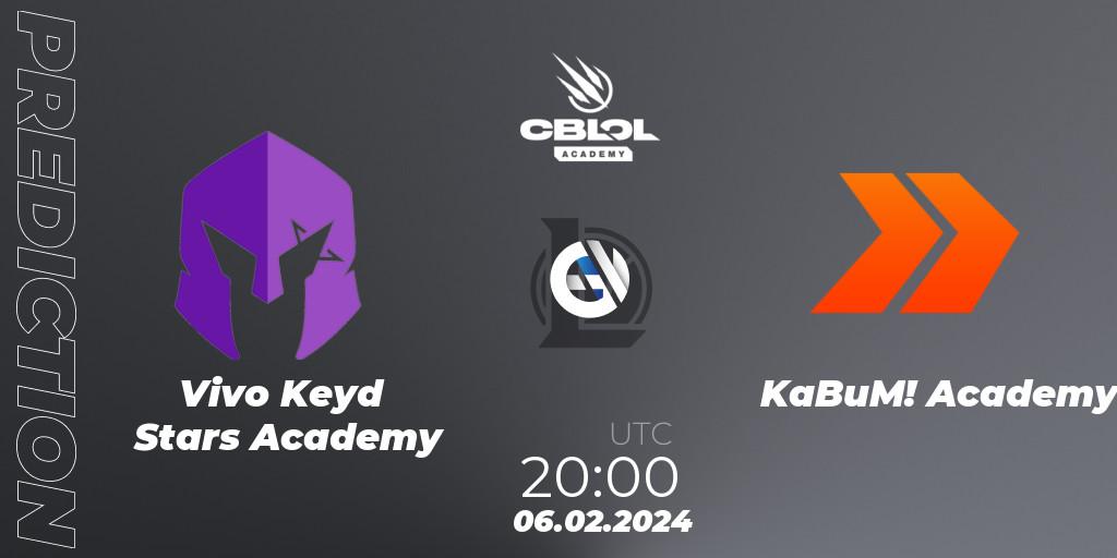 Vivo Keyd Stars Academy - KaBuM! Academy: прогноз. 06.02.2024 at 20:00, LoL, CBLOL Academy Split 1 2024