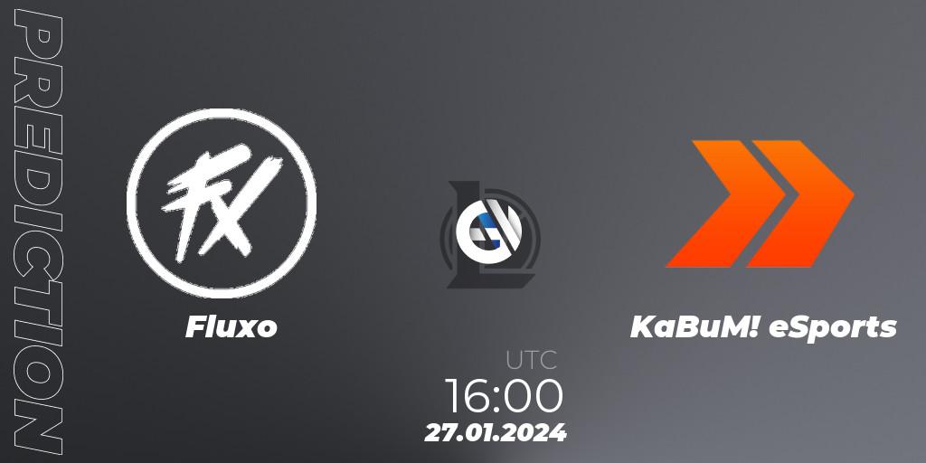 Fluxo - KaBuM! eSports: прогноз. 27.01.2024 at 16:00, LoL, CBLOL Split 1 2024 - Group Stage