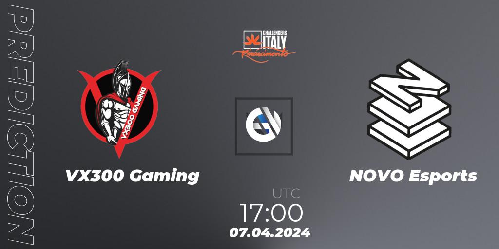 VX300 Gaming - NOVO Esports: прогноз. 07.04.2024 at 16:00, VALORANT, VALORANT Challengers 2024 Italy: Rinascimento Split 1
