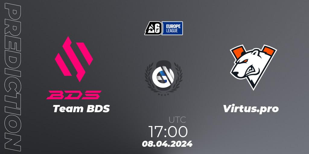 Team BDS - Virtus.pro: прогноз. 08.04.24, Rainbow Six, Europe League 2024 - Stage 1