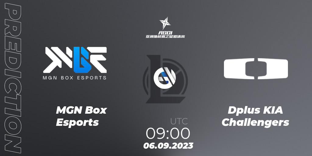 MGN Box Esports - Dplus KIA Challengers: прогноз. 06.09.2023 at 09:00, LoL, Asia Star Challengers Invitational 2023