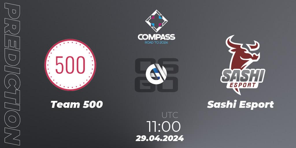 Team 500 - Sashi Esport: прогноз. 29.04.2024 at 11:00, Counter-Strike (CS2), YaLLa Compass Spring 2024