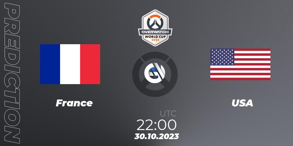 France - USA: прогноз. 30.10.2023 at 22:00, Overwatch, Overwatch World Cup 2023