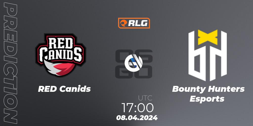 RED Canids - Bounty Hunters Esports: прогноз. 08.04.2024 at 17:00, Counter-Strike (CS2), RES Latin American Series #3