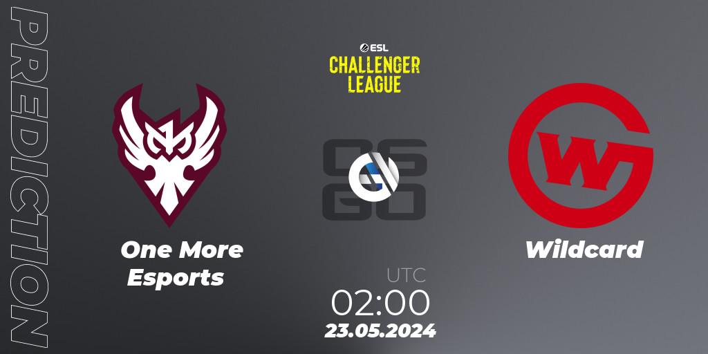 One More Esports - Wildcard: прогноз. 23.05.2024 at 03:00, Counter-Strike (CS2), ESL Challenger League Season 47: North America