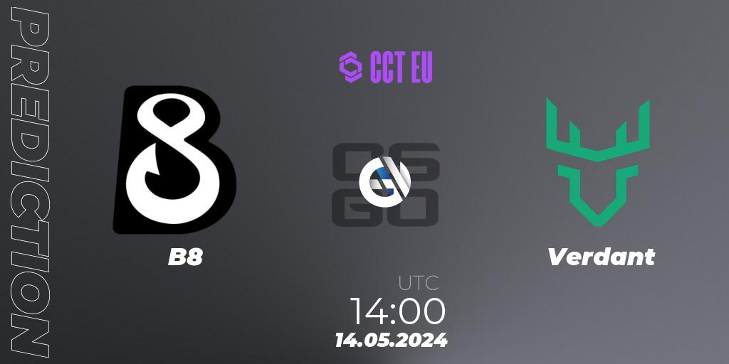 B8 - Verdant: прогноз. 14.05.2024 at 14:00, Counter-Strike (CS2), CCT Season 2 European Series #3