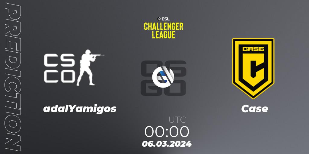 adalYamigos - Case: прогноз. 06.03.2024 at 00:20, Counter-Strike (CS2), ESL Challenger League Season 47: South America