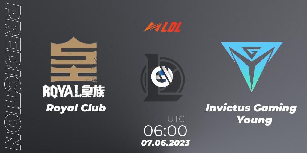 Royal Club - Invictus Gaming Young: прогноз. 07.06.2023 at 09:00, LoL, LDL 2023 - Regular Season - Stage 2 Playoffs