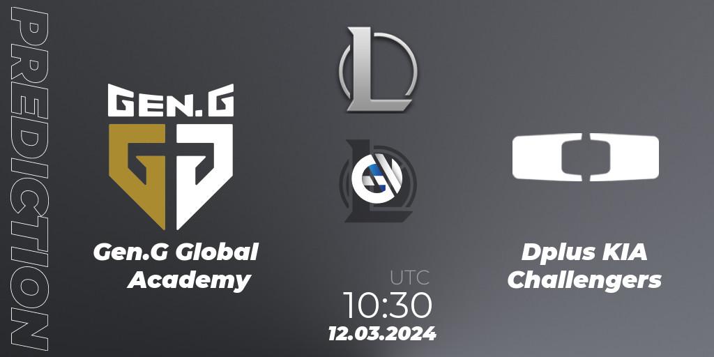 Gen.G Global Academy - Dplus KIA Challengers: прогноз. 12.03.24, LoL, LCK Challengers League 2024 Spring - Group Stage