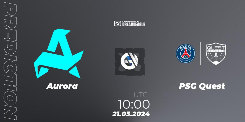 Aurora - PSG Quest: прогноз. 21.05.2024 at 10:20, Dota 2, DreamLeague Season 23