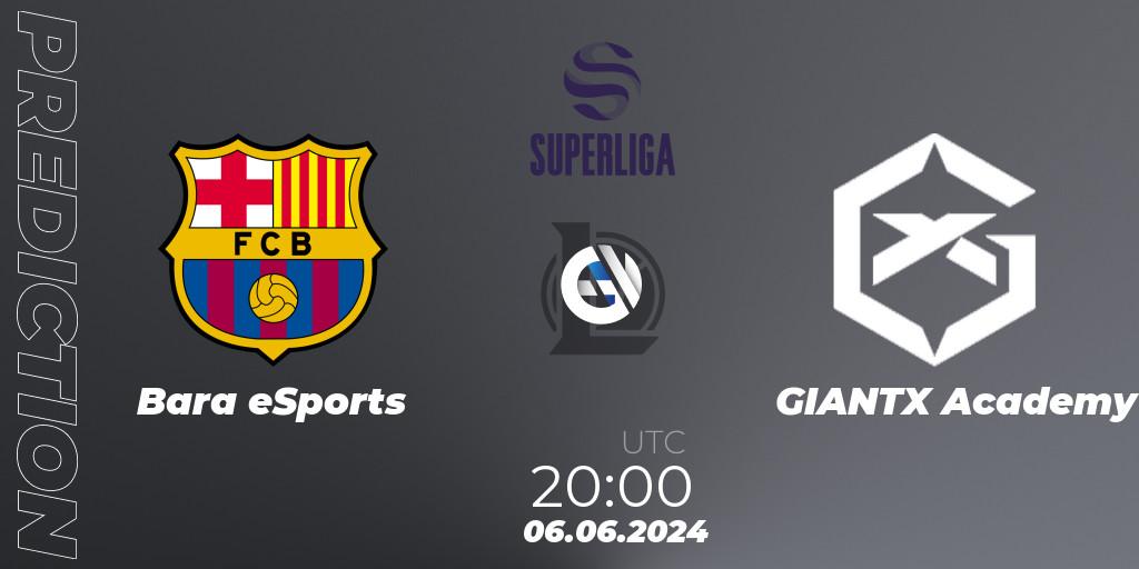 Barça eSports - GIANTX Academy: прогноз. 06.06.2024 at 20:00, LoL, LVP Superliga Summer 2024