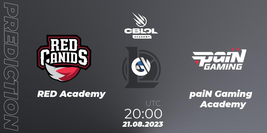 RED Academy - paiN Gaming Academy: прогноз. 21.08.23, LoL, CBLOL Academy Split 2 2023 - Playoffs