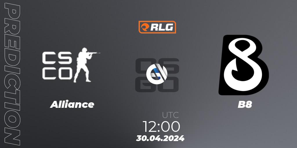 Alliance - B8: прогноз. 30.04.2024 at 12:00, Counter-Strike (CS2), RES European Series #3