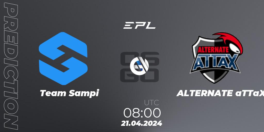Team Sampi - ALTERNATE aTTaX: прогноз. 21.04.24, CS2 (CS:GO), European Pro League Season 15