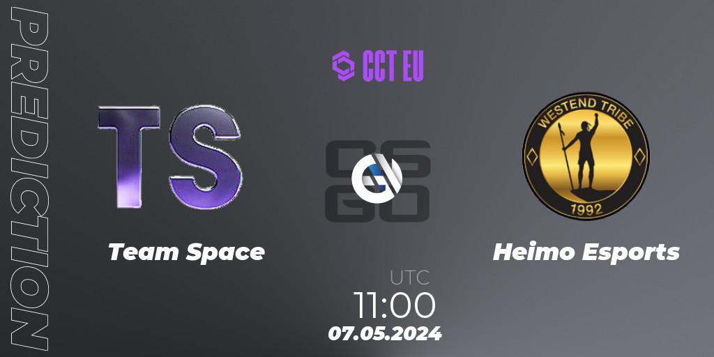 Team Space - Heimo Esports: прогноз. 07.05.2024 at 11:00, Counter-Strike (CS2), CCT Season 2 European Series #3 Play-In