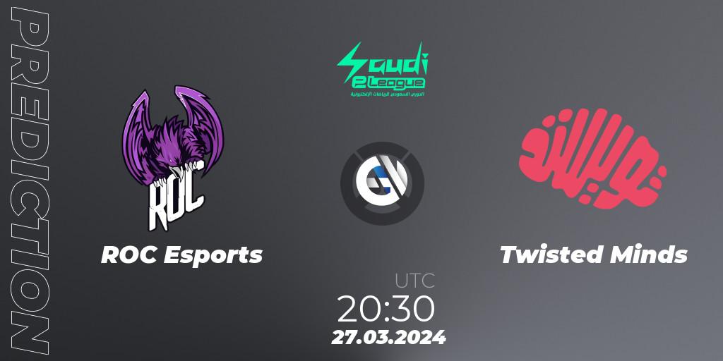 ROC Esports - Twisted Minds: прогноз. 27.03.2024 at 20:30, Overwatch, Saudi eLeague 2024 - Major 1