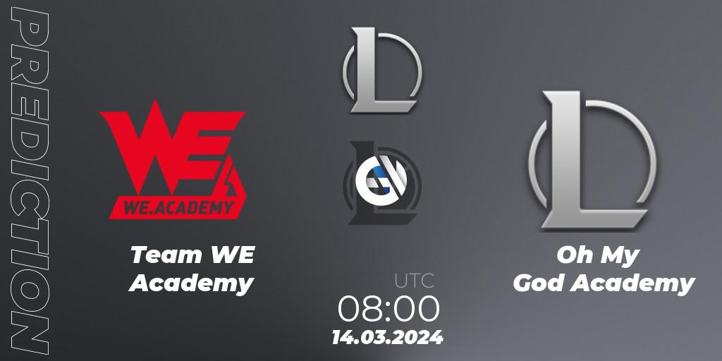 Team WE Academy - Oh My God Academy: прогноз. 14.03.24, LoL, LDL 2024 - Stage 1