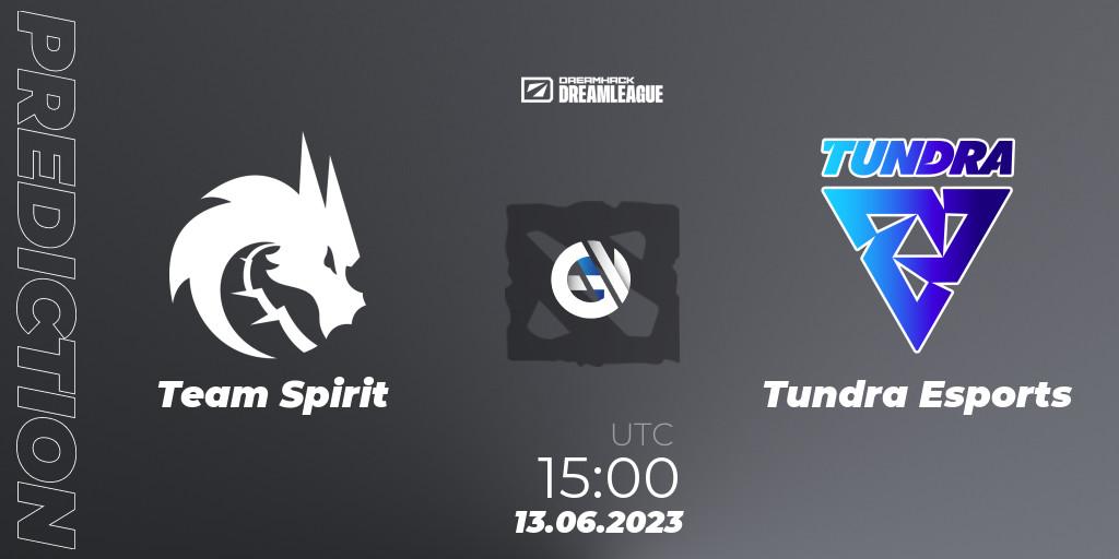 Team Spirit - Tundra Esports: прогноз. 13.06.23, Dota 2, DreamLeague Season 20 - Group Stage 1