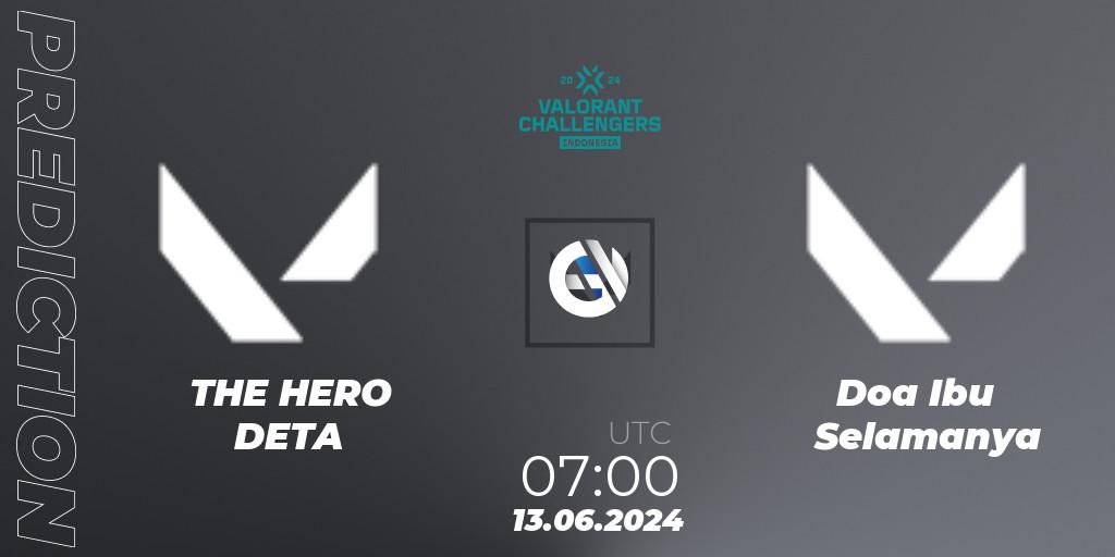 THE HERO DETA - DIS Esports: прогноз. 13.06.2024 at 07:00, VALORANT, VALORANT Challengers 2024 Indonesia: Split 2