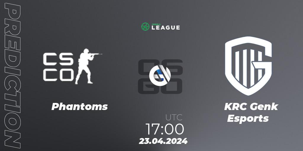 Phantoms - KRC Genk Esports: прогноз. 23.04.24, CS2 (CS:GO), ESEA Season 49: Advanced Division - Europe