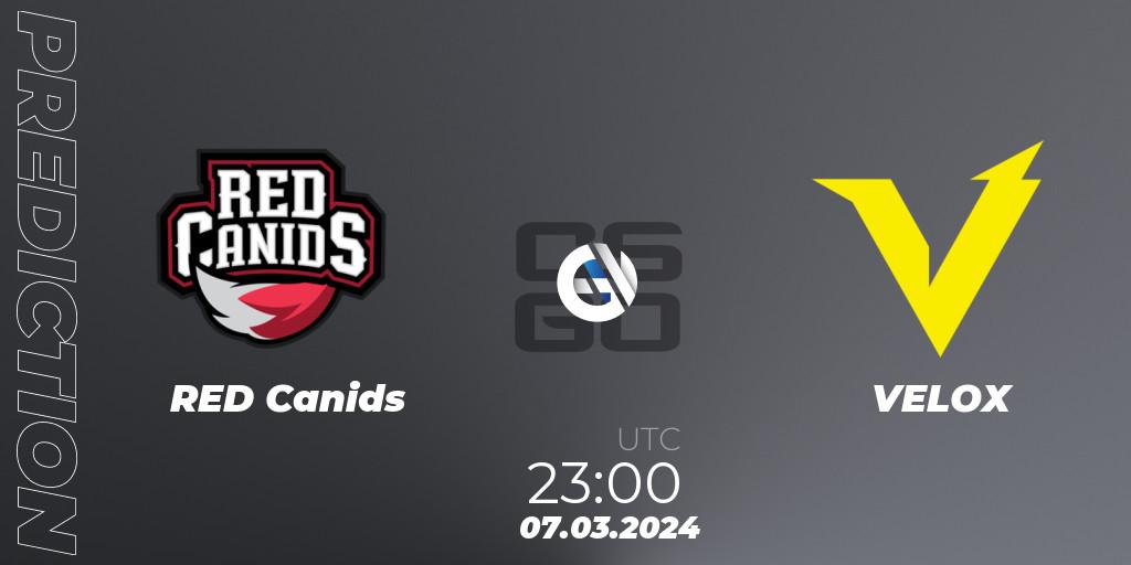 RED Canids - VELOX: прогноз. 07.03.2024 at 23:05, Counter-Strike (CS2), RES Latin American Series #2