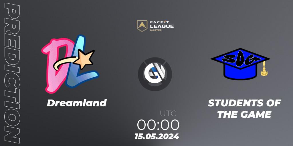 Dreamland - STUDENTS OF THE GAME: прогноз. 15.05.2024 at 00:00, Overwatch, FACEIT League Season 1 - NA Master Road to EWC