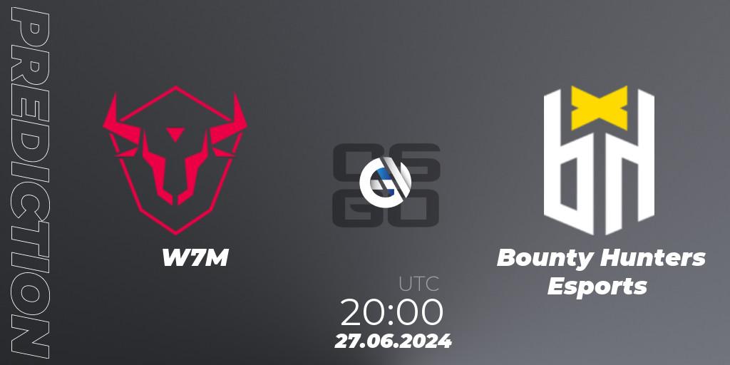W7M - Bounty Hunters Esports: прогноз. 27.06.2024 at 20:00, Counter-Strike (CS2), Aorus League 2024 Season 1: Brazil