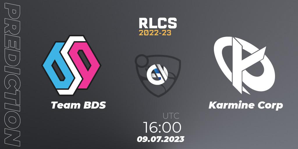 Team BDS - Karmine Corp: прогноз. 09.07.2023 at 16:00, Rocket League, RLCS 2022-23 Spring Major