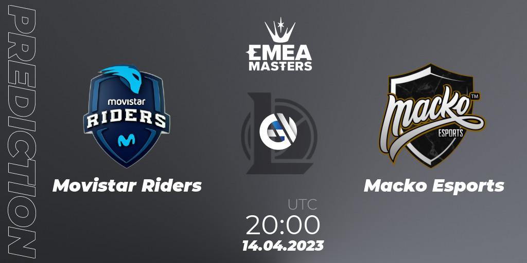 Movistar Riders - Macko Esports: прогноз. 14.04.2023 at 20:00, LoL, EMEA Masters Spring 2023 - Group Stage