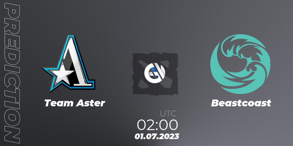 Team Aster - Beastcoast: прогноз. 01.07.2023 at 02:01, Dota 2, Bali Major 2023 - Group Stage