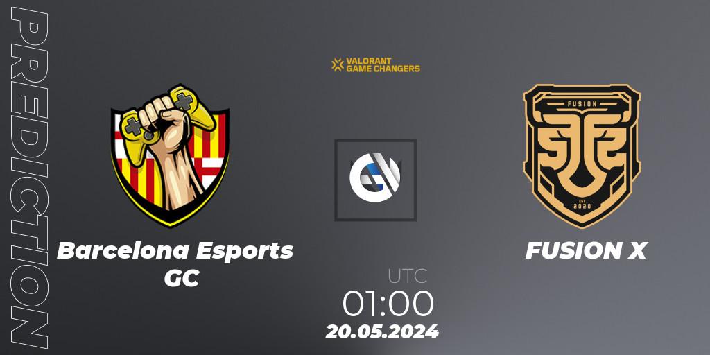 Barcelona Esports GC - FUSION X: прогноз. 20.05.2024 at 01:00, VALORANT, VCT 2024: Game Changers LAN - Opening